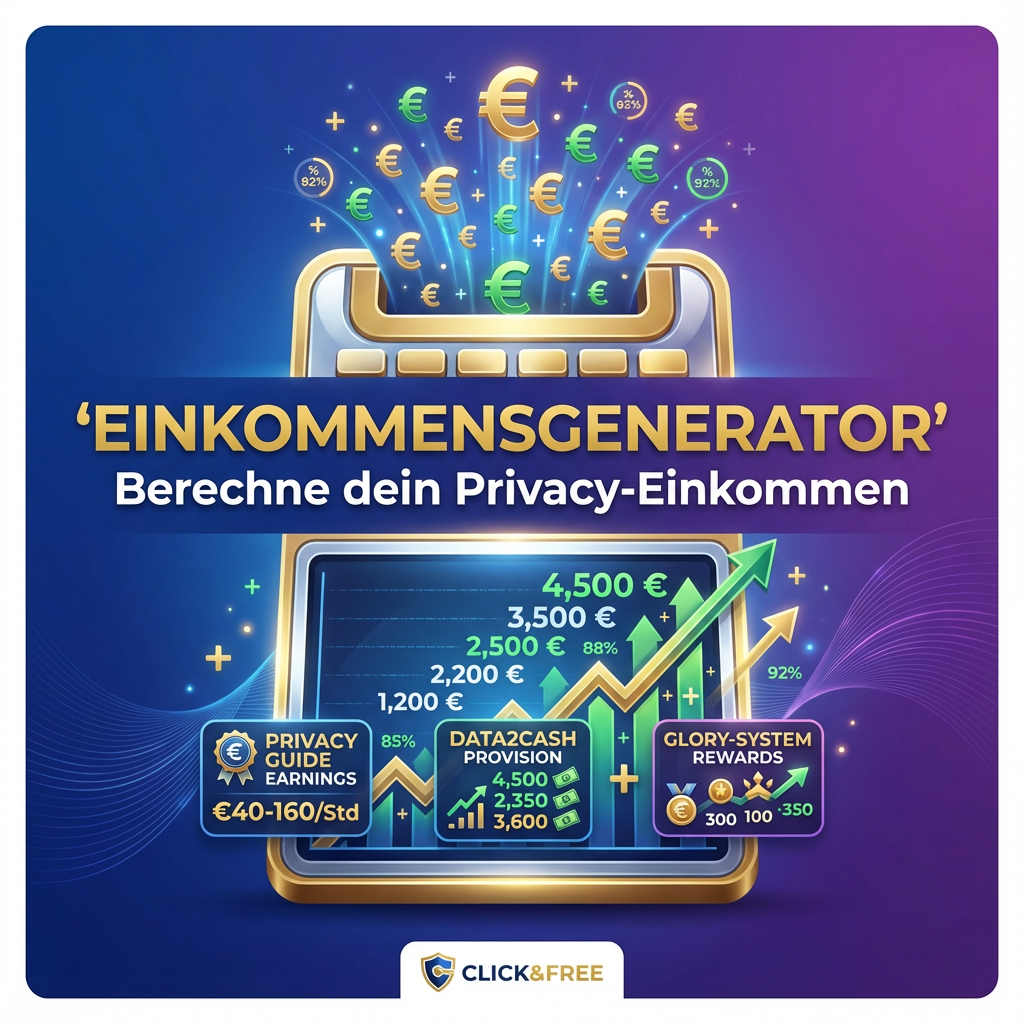 Einkommensgenerator - Berechne dein Privacy-Einkommen
